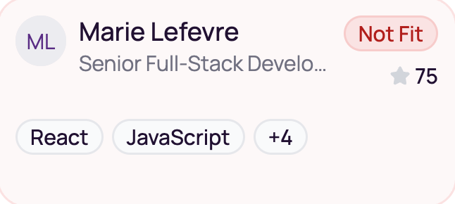 Marie Lefevre - Score 75