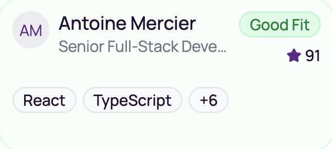 Antoine Mercier - Score 91