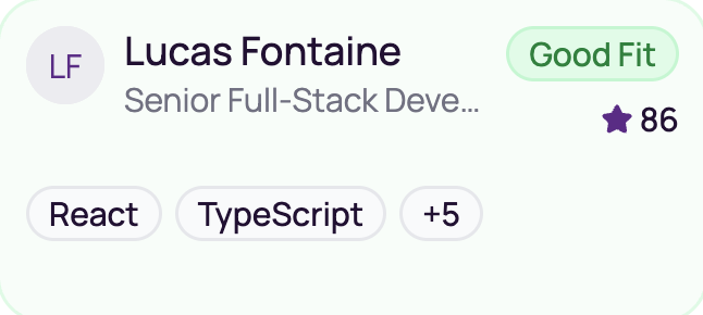 Lucas Fontaine - Score 86