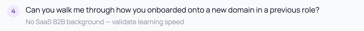 Question — Onboarding onto a new domain